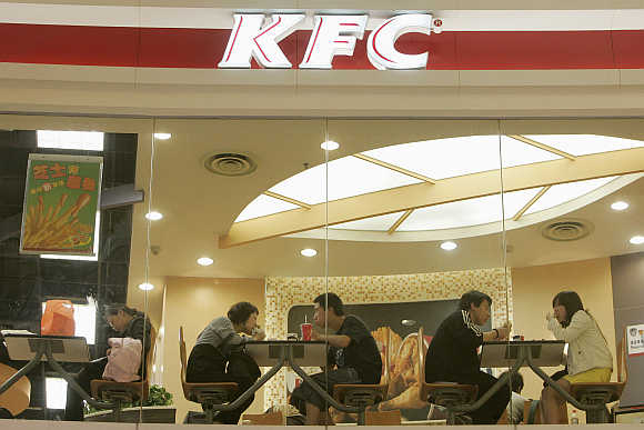 A Kentucky Fried Chicken outlet in Shanghai.