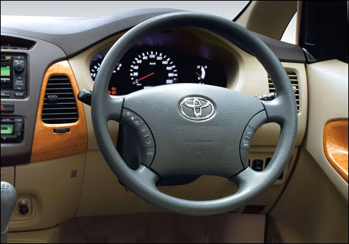Interiors of Toyota Innova.