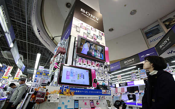 An electronics store in Tokyo.