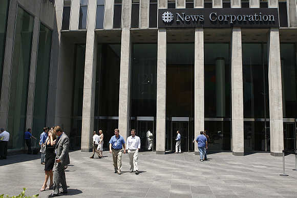 News Corporation building in New York.