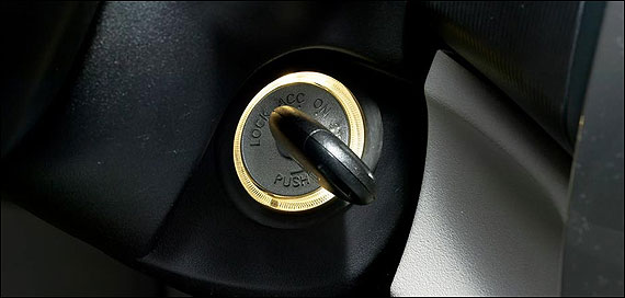 Illuminated ignition key cylinder.