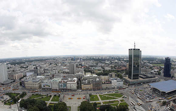 A view of Warsaw.