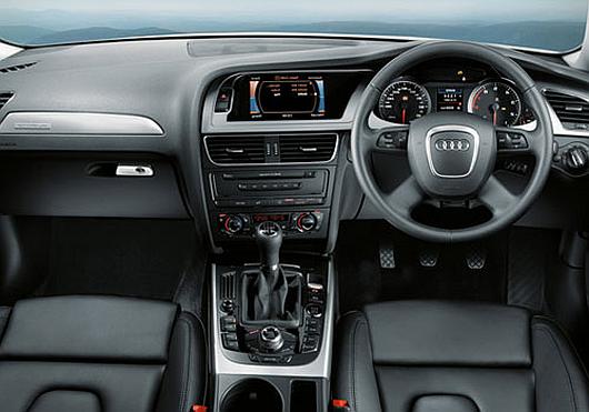 Interior of Audi A4.