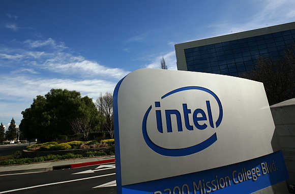 Intel headquarters in Santa Clara, California.