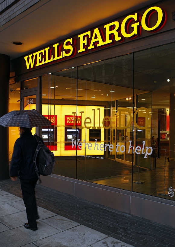 A Wells Fargo Bank branch in Washington.