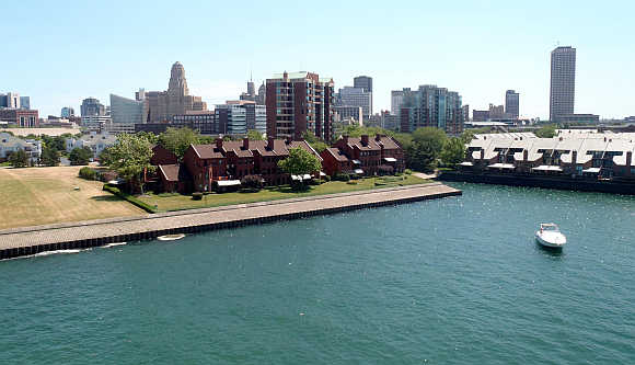 View of downtown Buffalo, New York.