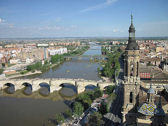 A view of Zaragoza.