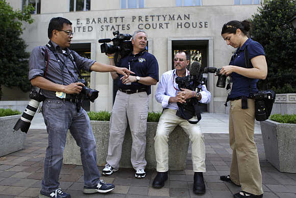 News photographers in Washington, DC.