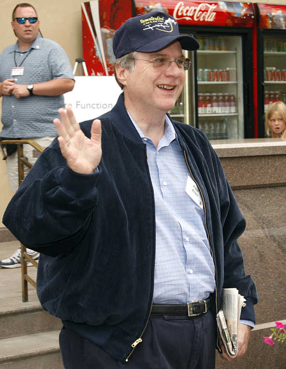 Paul Allen at the Sun Valley Resort in Idaho, United States.