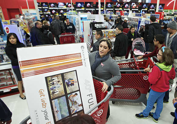 Shoppers at a Target store in Chicago, United States.