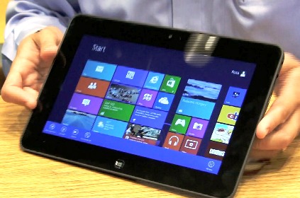 Tablets touched by Windows 8