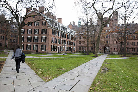 Old Campus at Yale University in New Haven, Connecticut.