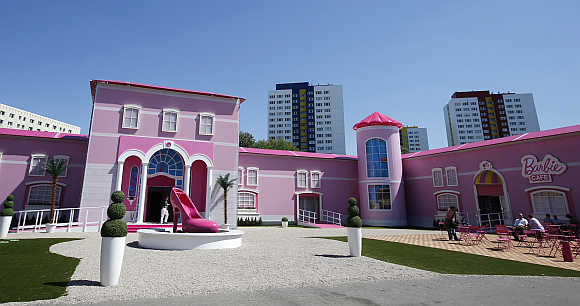A view of Barbie Dreamhouse in Berlin, Germany.