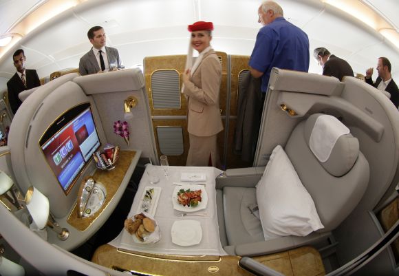 Emirates A380's first class.