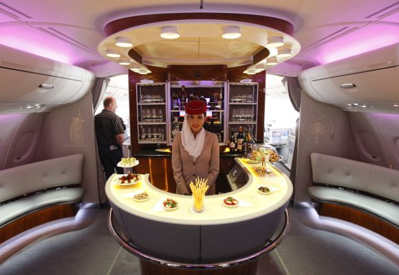Emirates A380's first class.