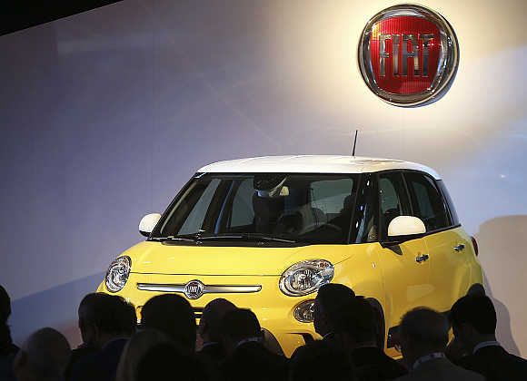 New Fiat 500L Living and Trekking model in Arcore, Italy.