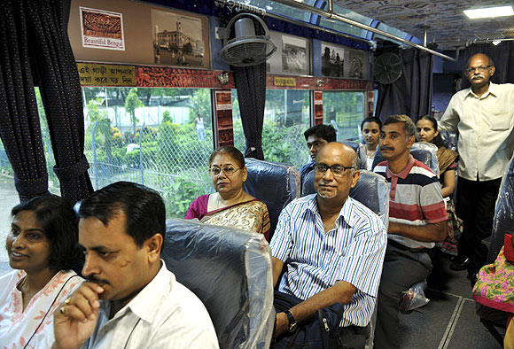 Passengers of the AC tram.