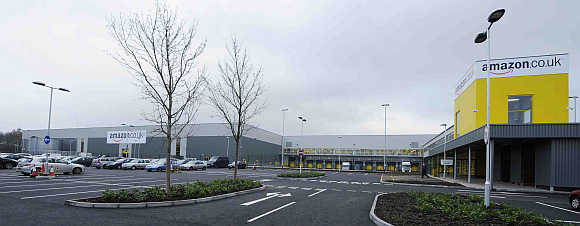 Amazon's warehouse in Dunfermline, Scotland.