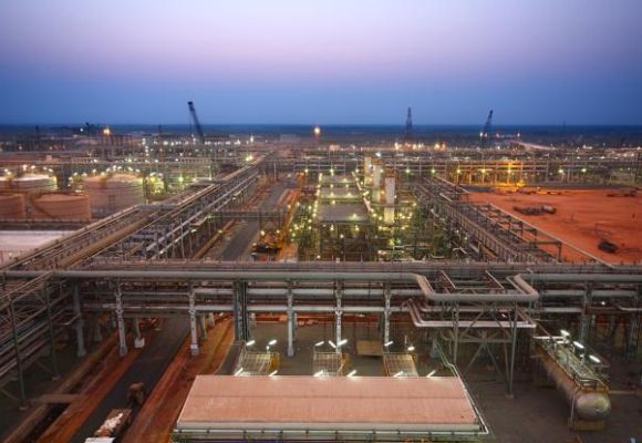 India's Reliance Industries KG-D6's facility located in the Indian state of Andhra Pradesh.