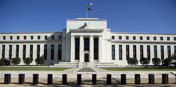 Federal Reserve building in Washington, DC.