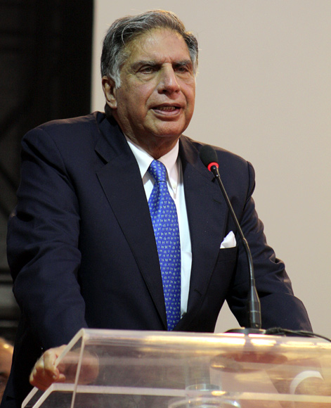 Ratan Tata, Chairman Emeritus of Tata group at the Vibrant Gujarat Summit.