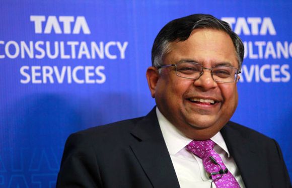 N. Chandrasekaran, chief executive officer of Tata Consultancy Services.