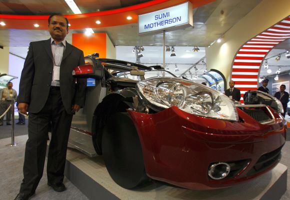 Chief Operating Officer Pankaj K. Mital of the Wiring Harness Division of Motherson Sumi Systems at Auto Expo in New Delhi.