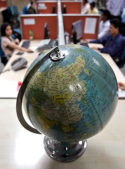 The globe.