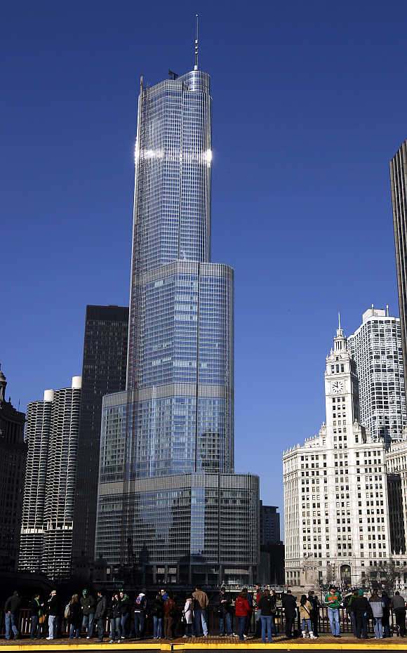 Trump International Hotel & Tower in Chicago, Illinois.