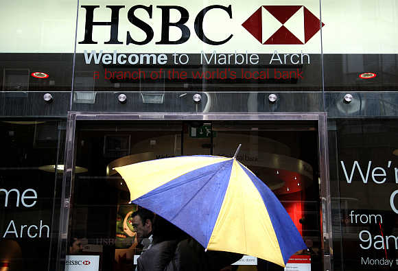 A branch of HSBC in central London. HSBC is one of WPP's clients.