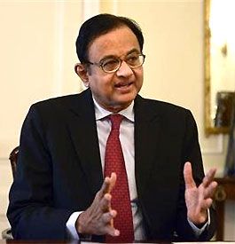 Finance Minister Palaniappan Chidambaram speaks during a news conference in New York. Photograph: Keith Bedford/Reuters