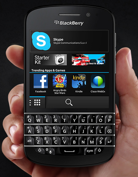 BlackBerry Q10.