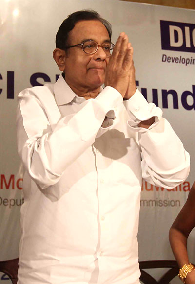 Finance Minister P Chidambaram.
