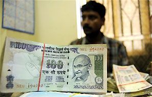 Falling rupee a dampener for several firms. Photograph: Reuters