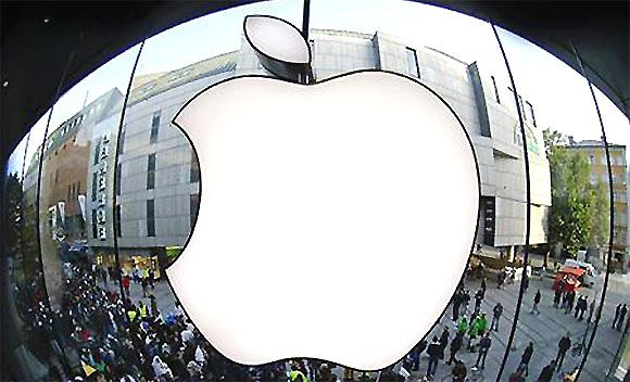 An Apple logo