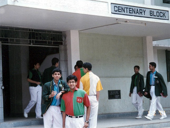 Rohan Murty (L) during his school days.