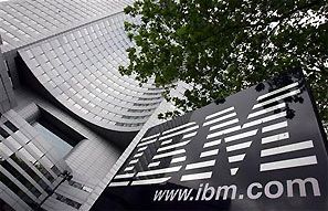 View of IBM headquarters at la Defense in Paris. Photograph: Philippe Wojazer/Reuters