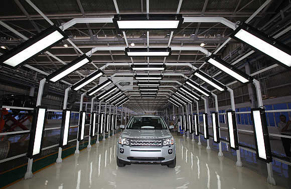 Jaguar Land Rover Freelander 2 at the company's production plant in Pune.
