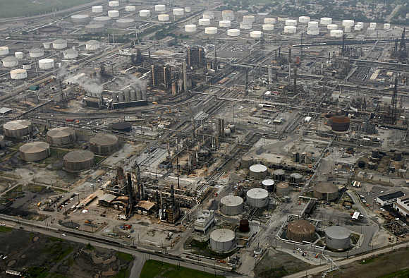 British Petroleum oil refinery as seen in Whiting, Indiana, United States. Photo is for representation purpose only.