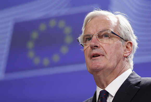 Michel Barnier, European commissioner in charge of regulation, in Brussels, Belgium.