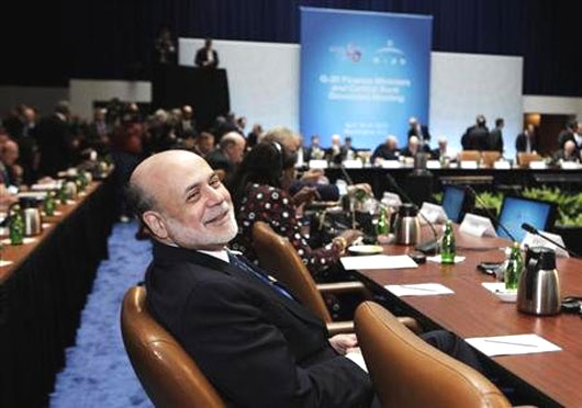 US Federal Reserve chairman Ben Bernanke.
