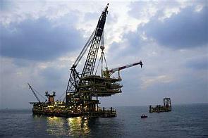 Offshore platform on a gas field