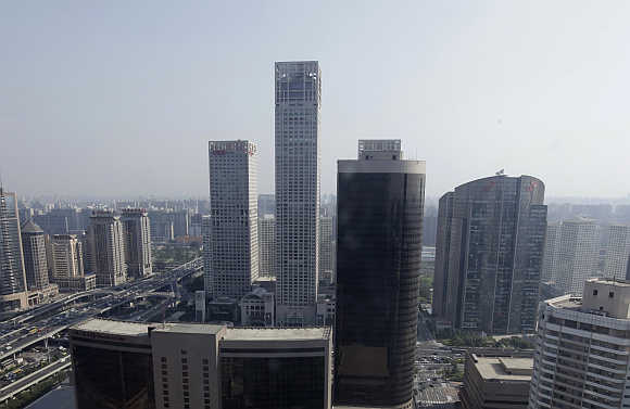 A view of Beijing's central business district.