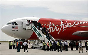 AirAsia to start operations with three aircraft, add 1 every month. Photograph: Bazuki Muhammad/Reuters