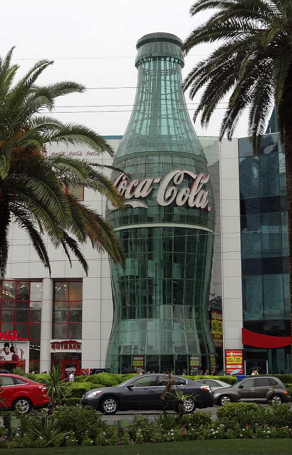 View of the Coca-Cola store in Las Vegas, Nevada, United States.