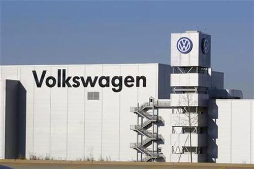 Photo of a Volkswagen plant.