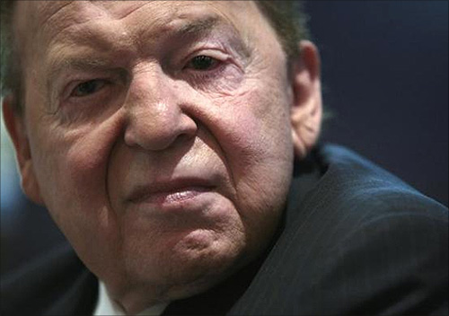 Chief Executive Officer of Las Vegas Sands Corp Sheldon Adelson.