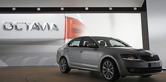 The new model of Skoda Octavia car is presented during a world premiere.