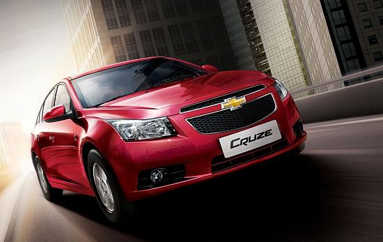 Chevrolet Cruze. New Skoda will compete with cars such as this and Toyota Corolla.