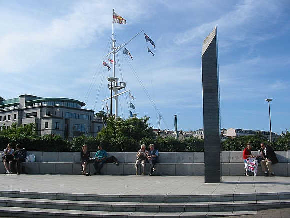 Liberation Monument in Guernsey.